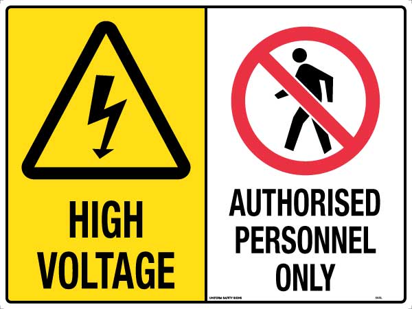 High Voltage Authorised Personnel Only