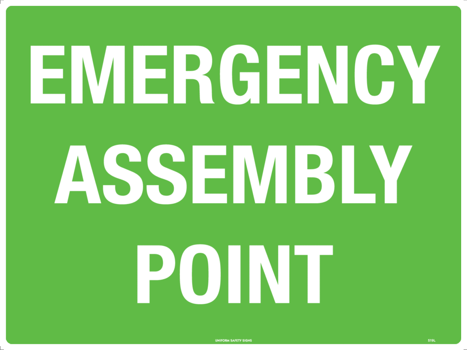 Emergency Assembly Point (600x450mm)