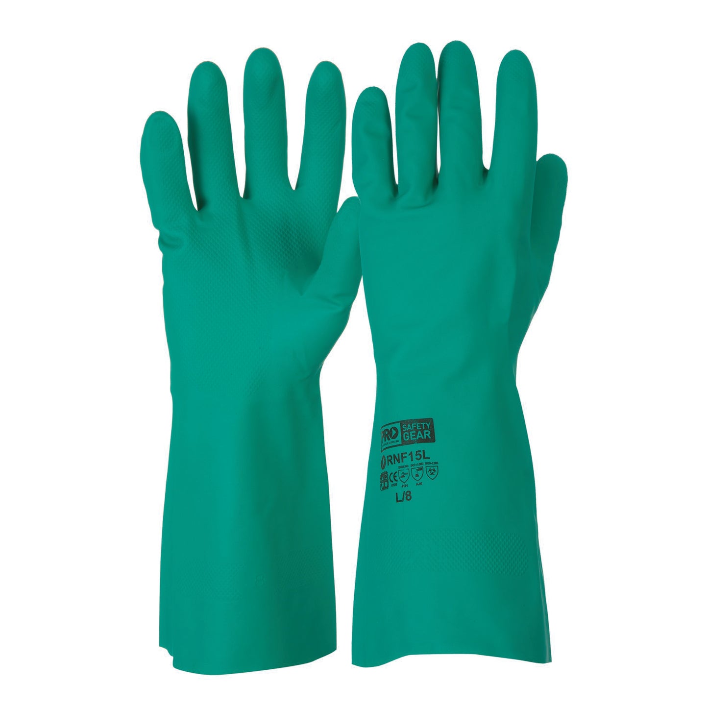 GREEN NITRILE GLOVES - XL only