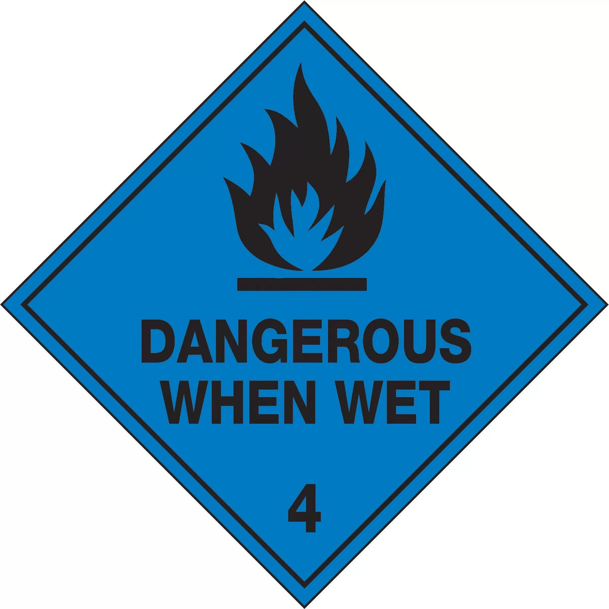 DG (Dangerous When Wet) Transport Stickers
