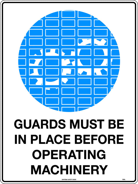 Guards Must Be In Place Before Operating Machinery