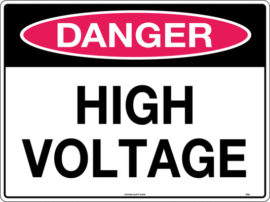 Danger High Voltage (300x225mm)