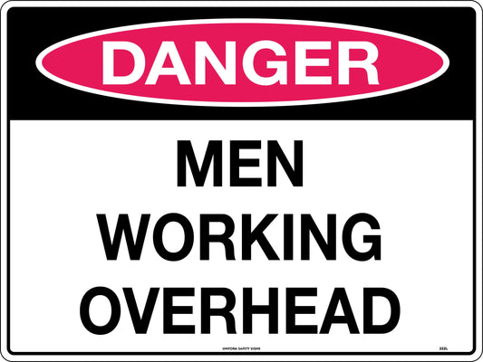 Danger Men Working Overhead