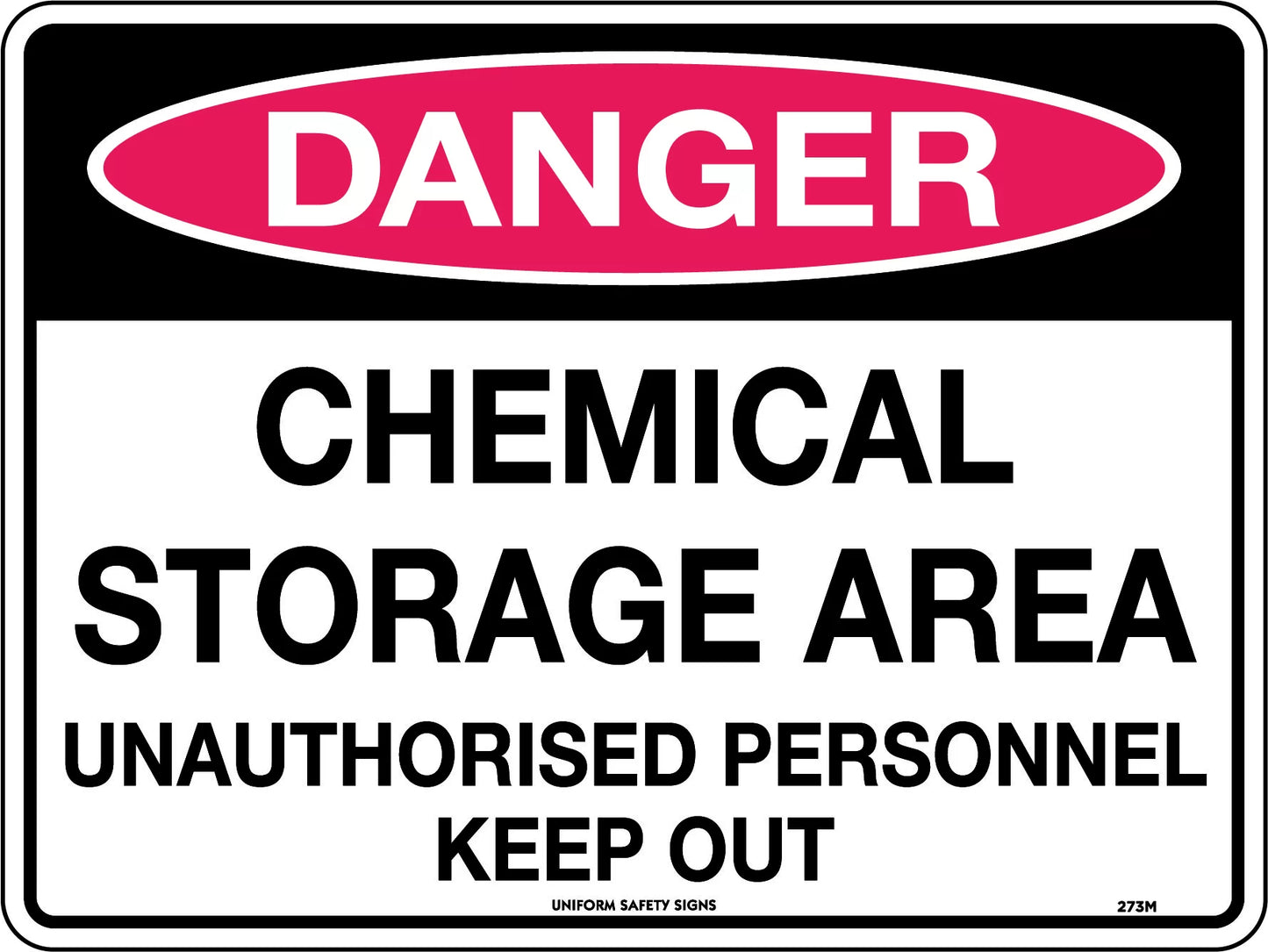 Danger Chemical Storage Area