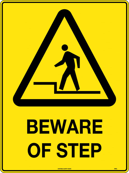 Caution Sign - Beware of Step Sign