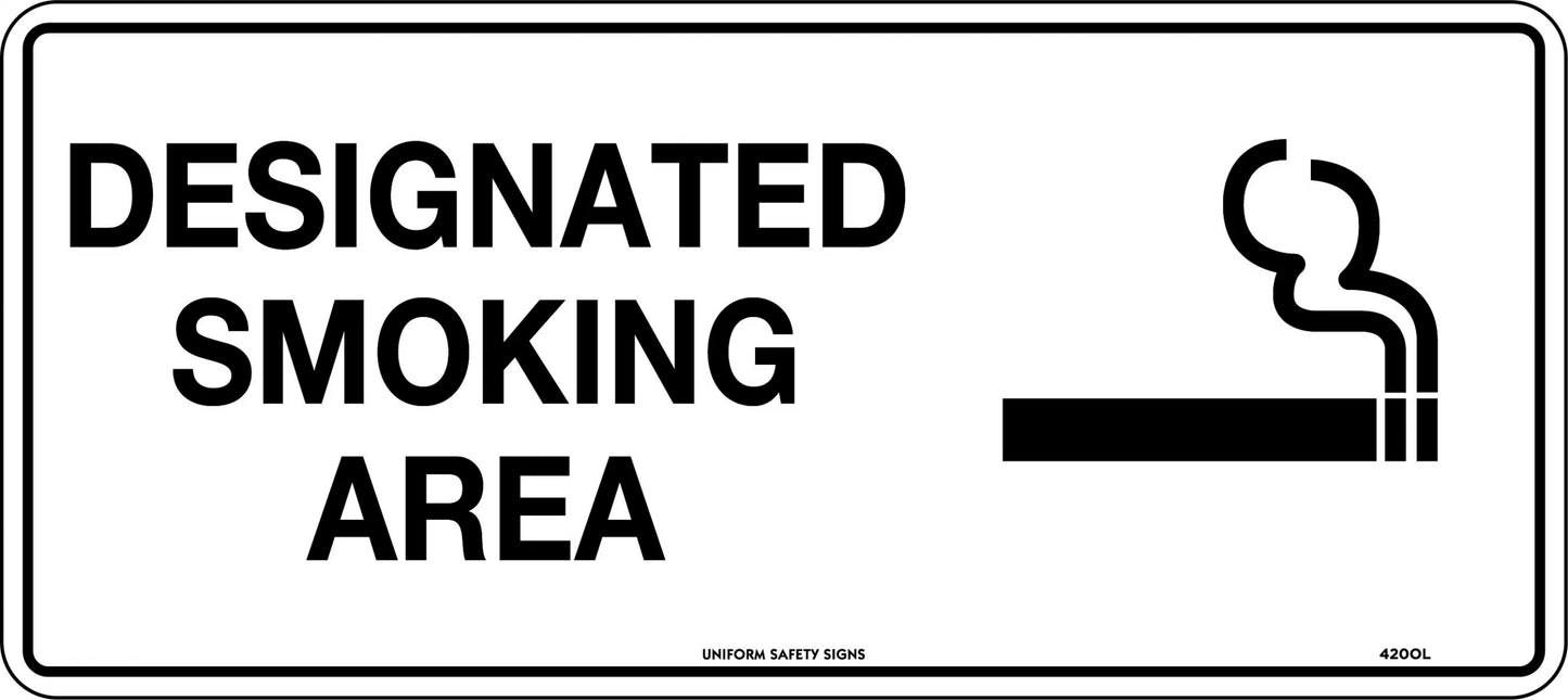Designated Smoking Area (450x200mm)
