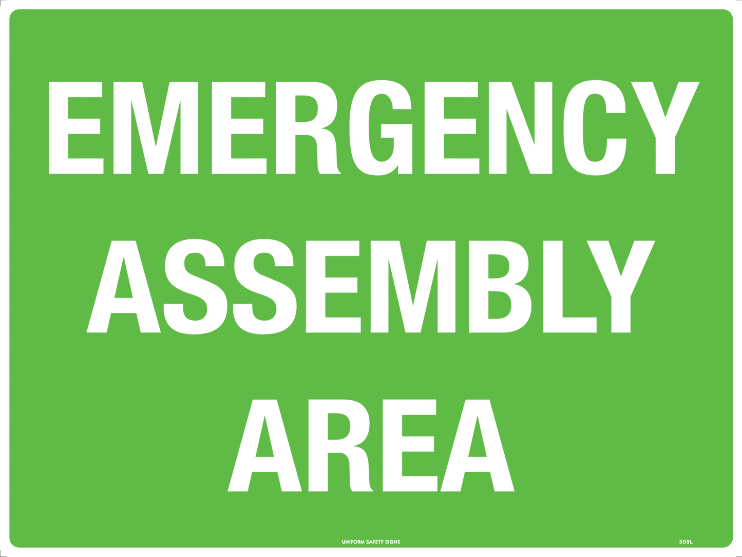 Emergency Assembly Area (600x450mm)