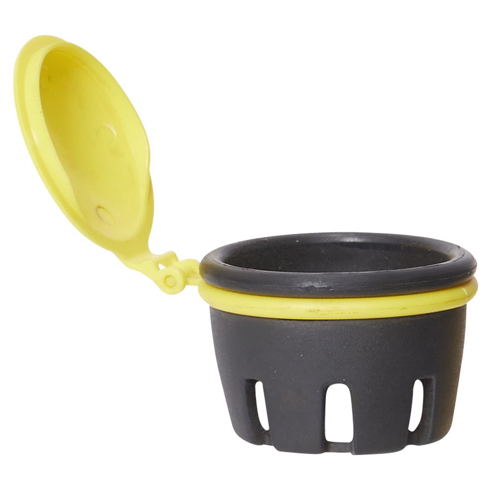 Pratt rubber eyewash cup with yellow dust cap suitable for all Elite eyewash stations