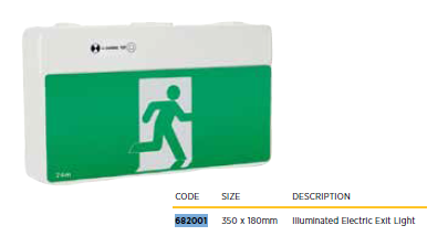 Illuminated Electric Exit Sign