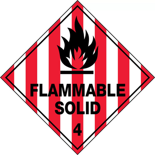 Flammable Solid 4 Sign