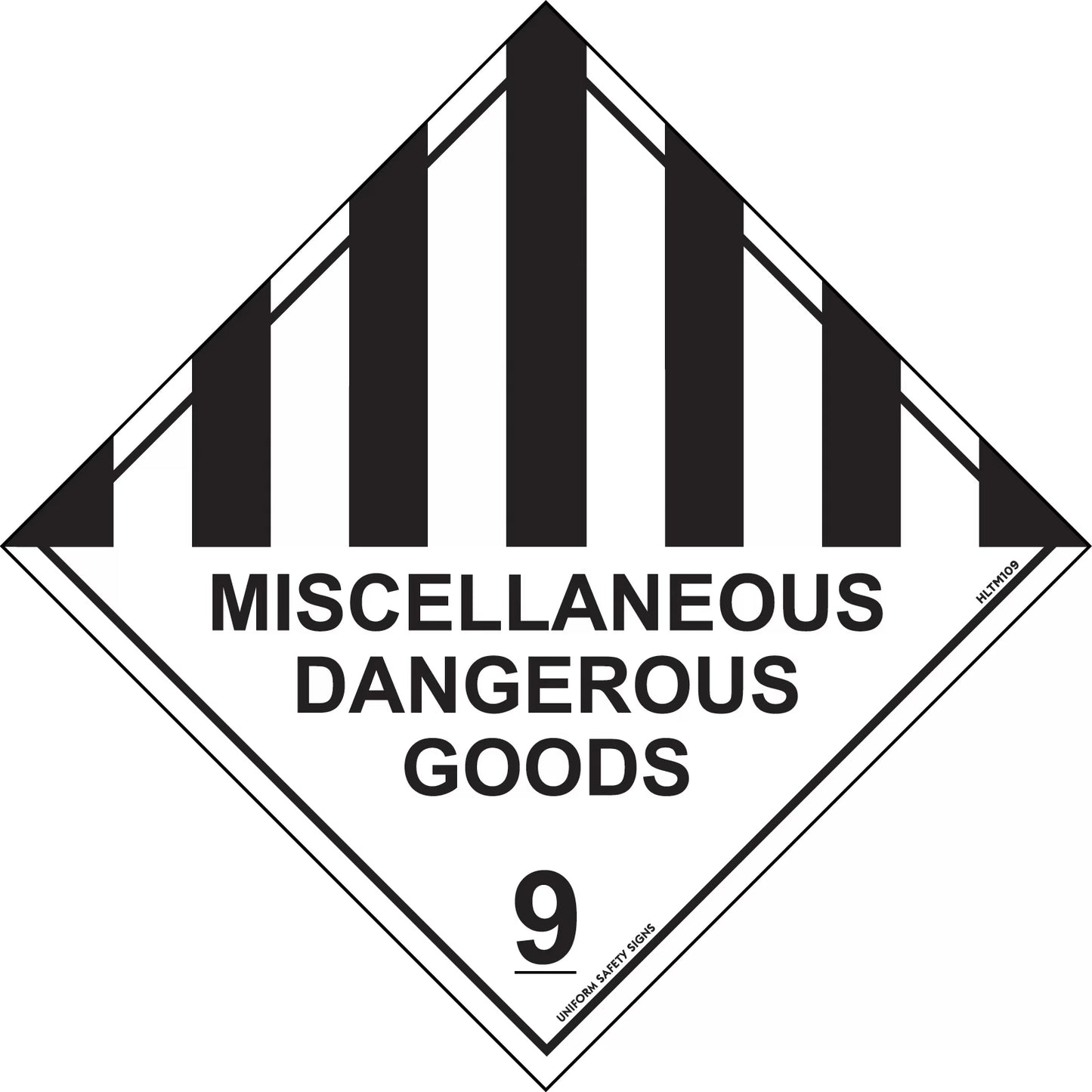Miscellaneous Dangerous Goods 9 (storage)