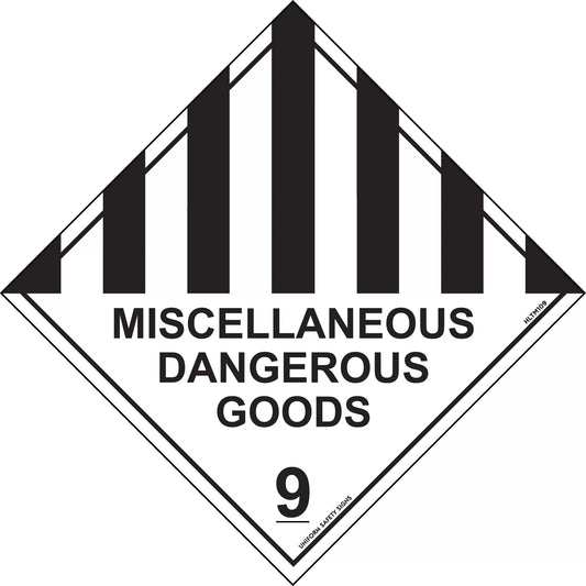 Miscellaneous Dangerous Goods 9 (storage)