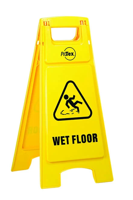 Premium Plastic Sign Stand - Double Sided - Wet Floor