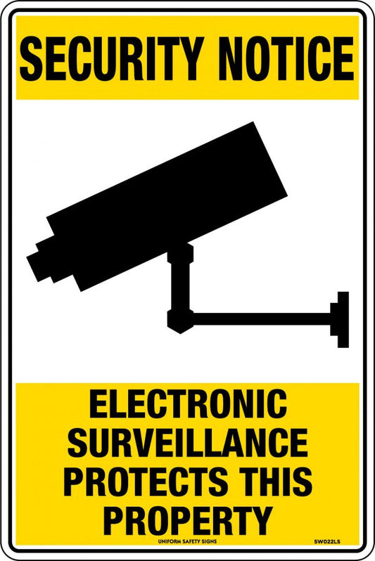 Security Notice Electronic Surveillance Protects This Property