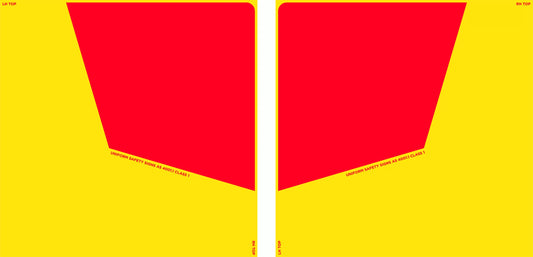 Do Not Overtake Turning Vehicle - Class 1 - Rear Marker Plate [LEFT HAND PANEL ONLY] (300x400mm)