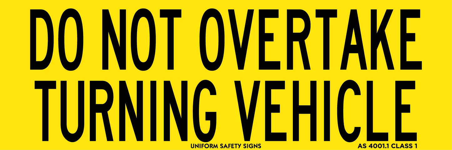 Cl.1 - Do Not Overtake Turning Vehicle
