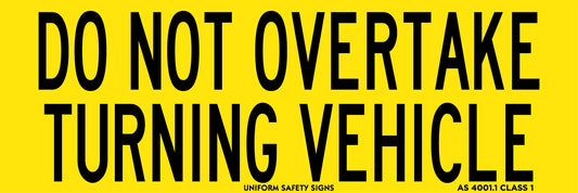 Cl.1 - Do Not Overtake Turning Vehicle