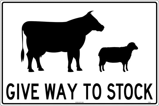 Road Sign - Give Way to Stock