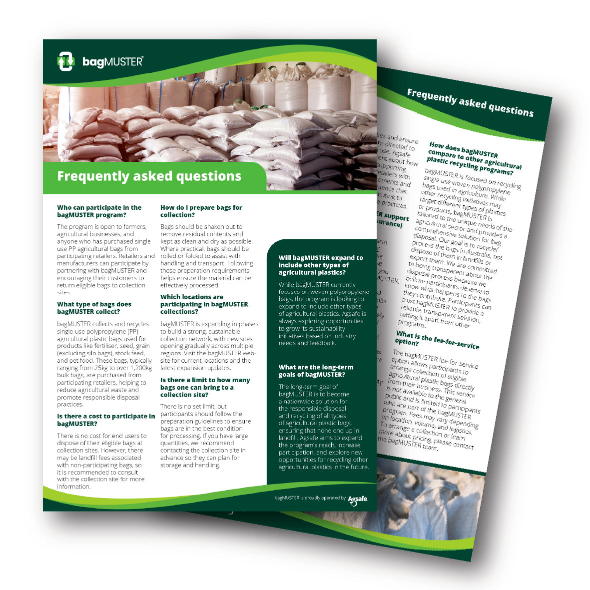 bagMUSTER FAQs