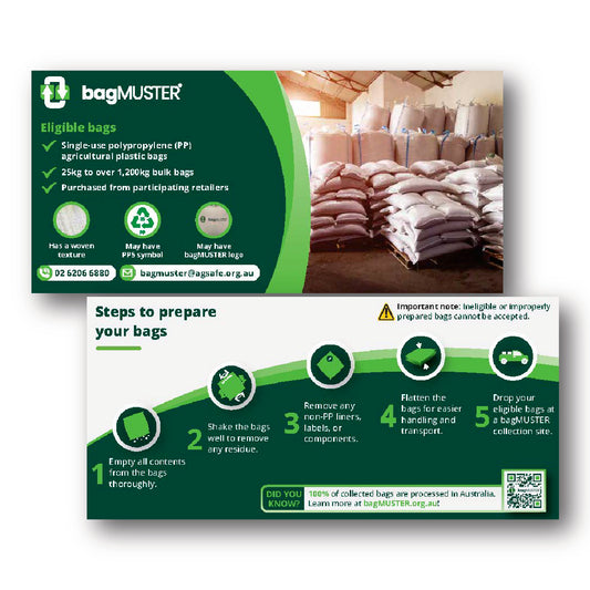 bagMUSTER Preparation Guidelines DL Flyer