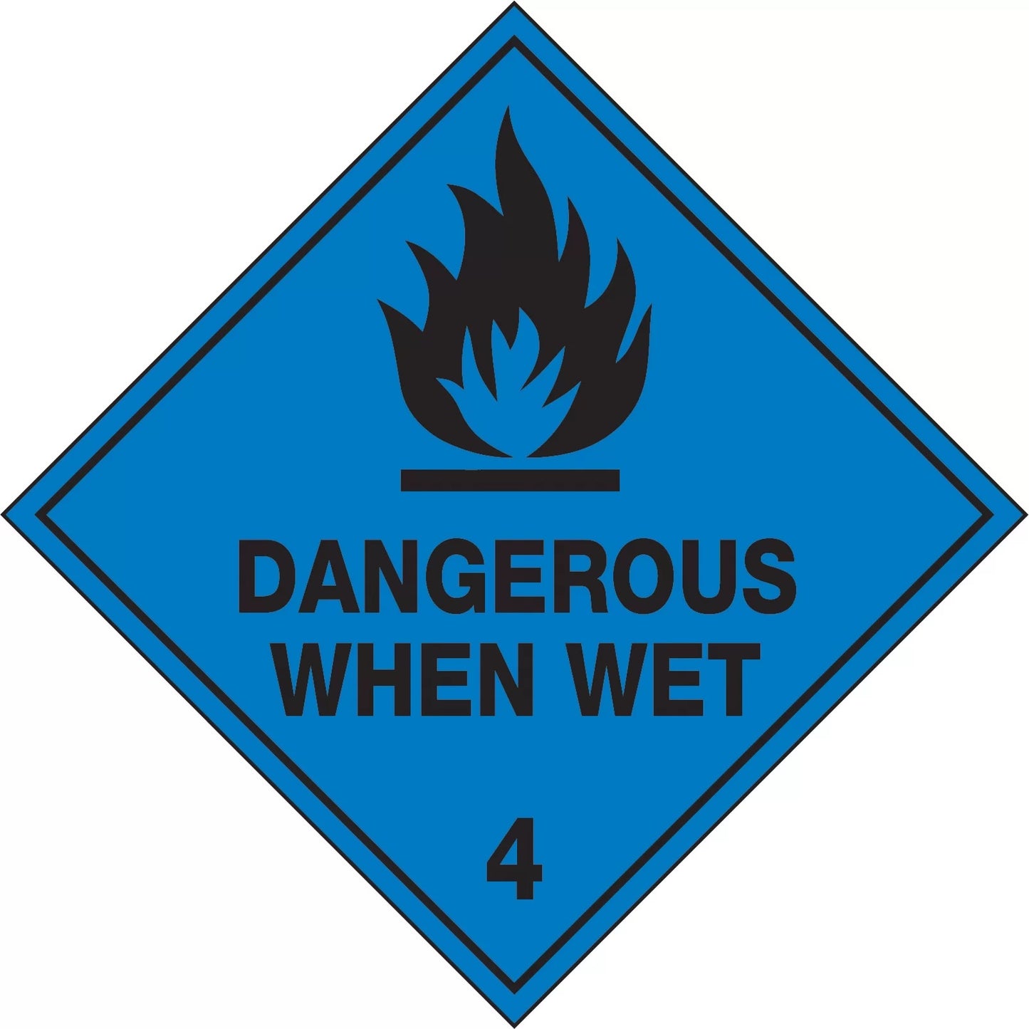 DG (Dangerous When Wet) Transport Stickers