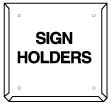 Hazchem Sign Placard Holder [Galvinised] (270x270mm)