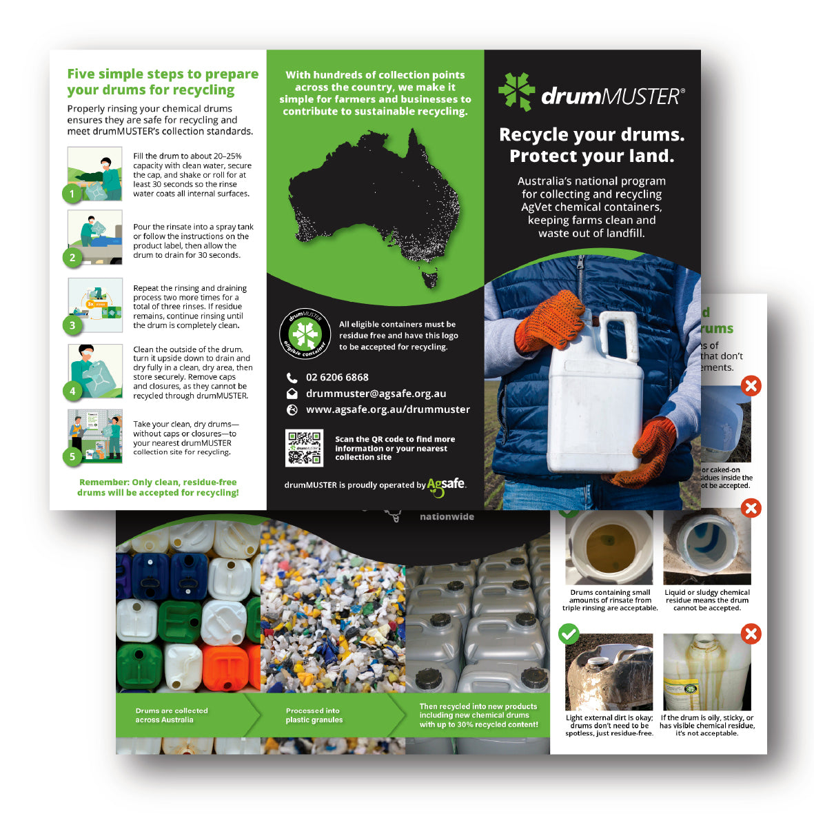 drumMUSTER Trifold DL Flyer